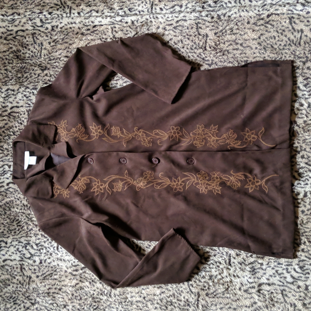 Vintage Embroidered Western Shacket